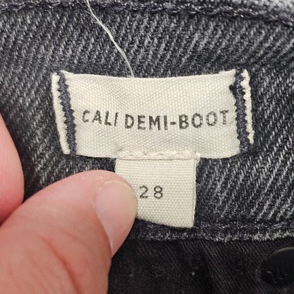 MADEWELL Cali Demi-Boot Jeans in Bayland Wash: Raw-Hem Edition Size 28 - Picture 7 of 10